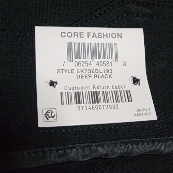 INC International Concepts Pants Womens Plus Size 26W Black Mid Rise Skinny - Picture 4 of 7